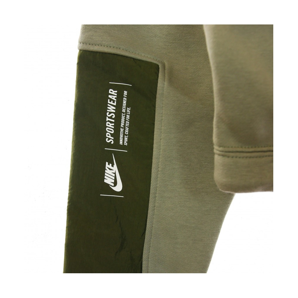 felpa girocollo corta donna w sportswear crew fleece uu LIGHT ARMY/CARGO KHAKI/CARGO KHAKI