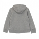 felpa cappuccio bambino sportswear pullover CARBON HEATHER/LT ZITRON