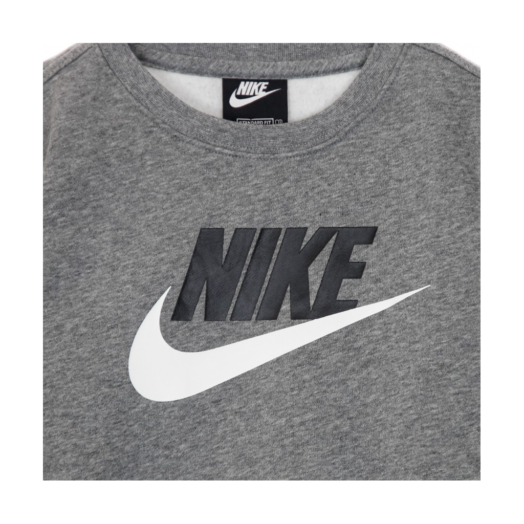 felpa girocollo ragazzo b sportswear club hybrid crew CARBON HEATHER