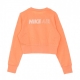 felpa girocollo corta donna sportswear air crew CRIMSON BLISS/WHITE