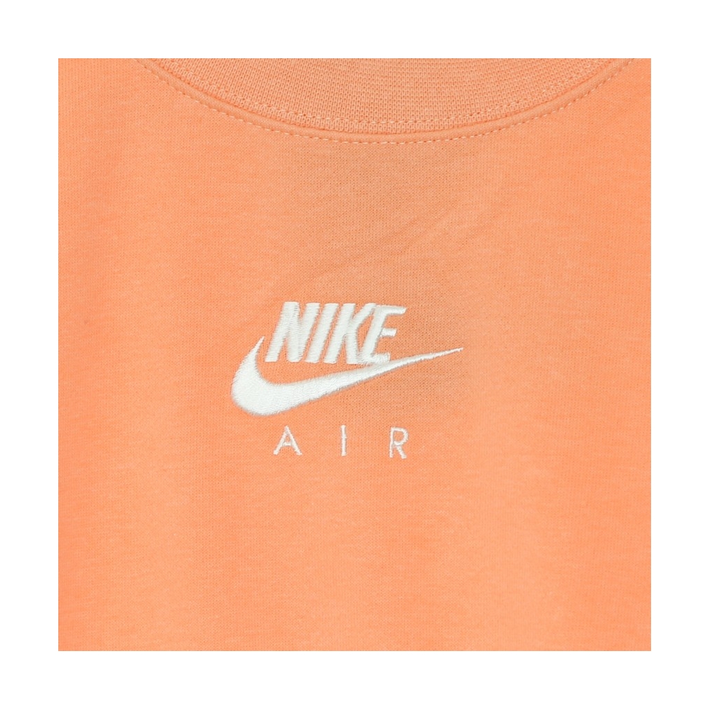 felpa girocollo corta donna sportswear air crew CRIMSON BLISS/WHITE