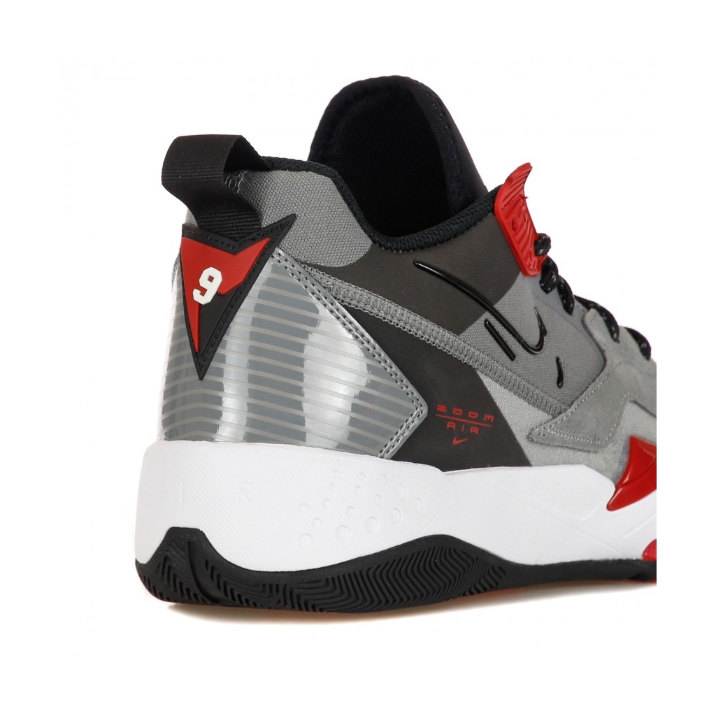 scarpa alta uomo jordan zoom 92 SMOKE GREY/BLACK/GYM RED/WHITE
