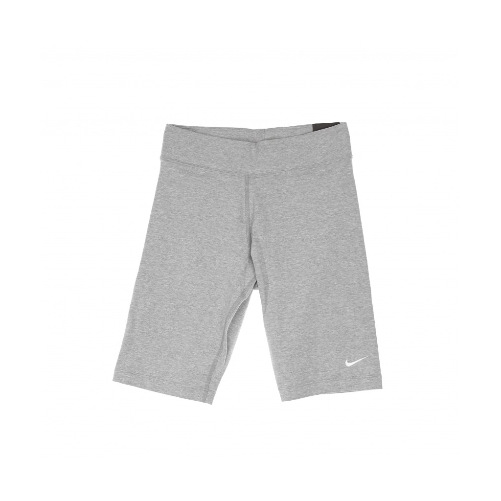 pantaloncino ciclista donna w sportswear essential biker short lbr mid-rise DK GREY HEATHER/WHITE