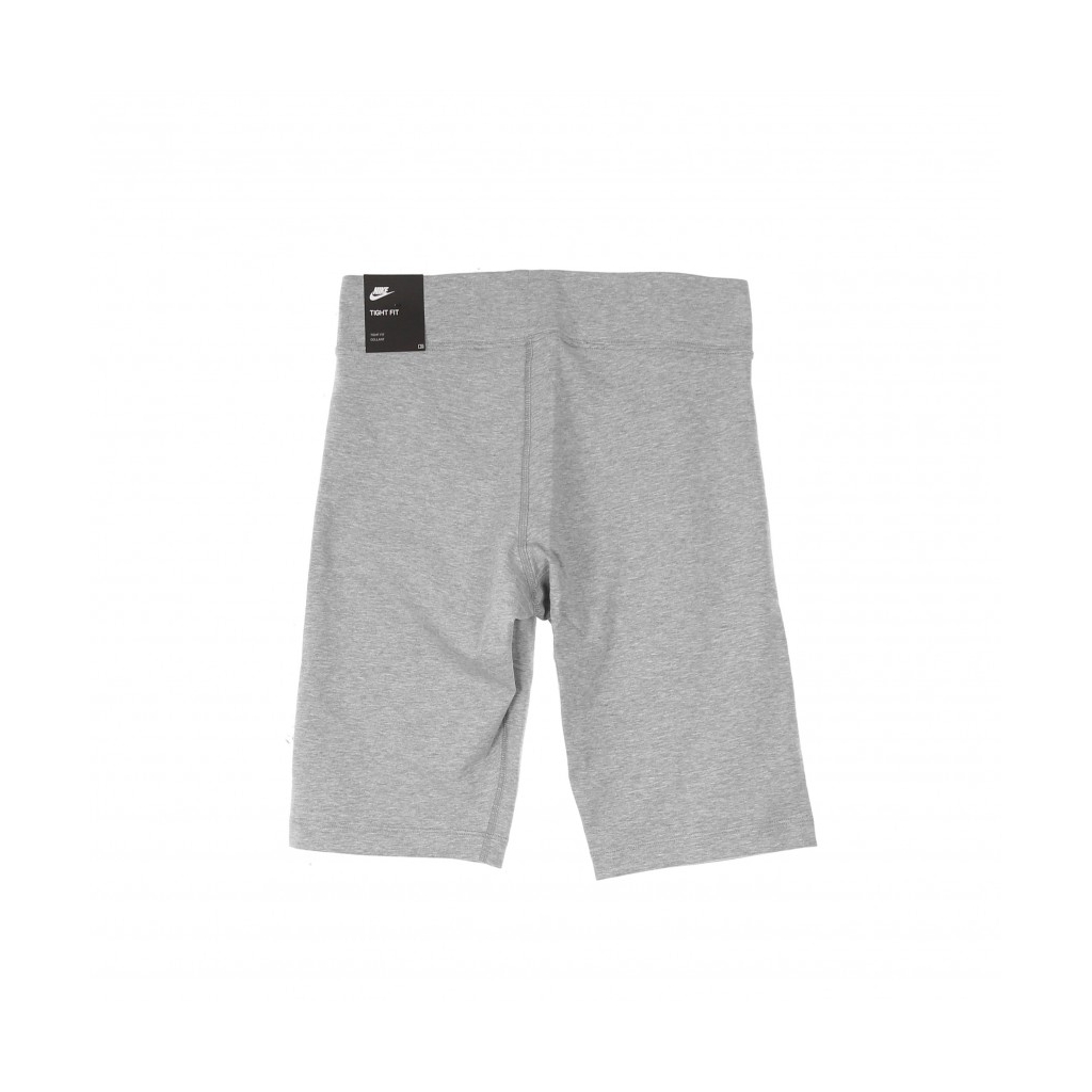 pantaloncino ciclista donna w sportswear essential biker short lbr mid-rise DK GREY HEATHER/WHITE