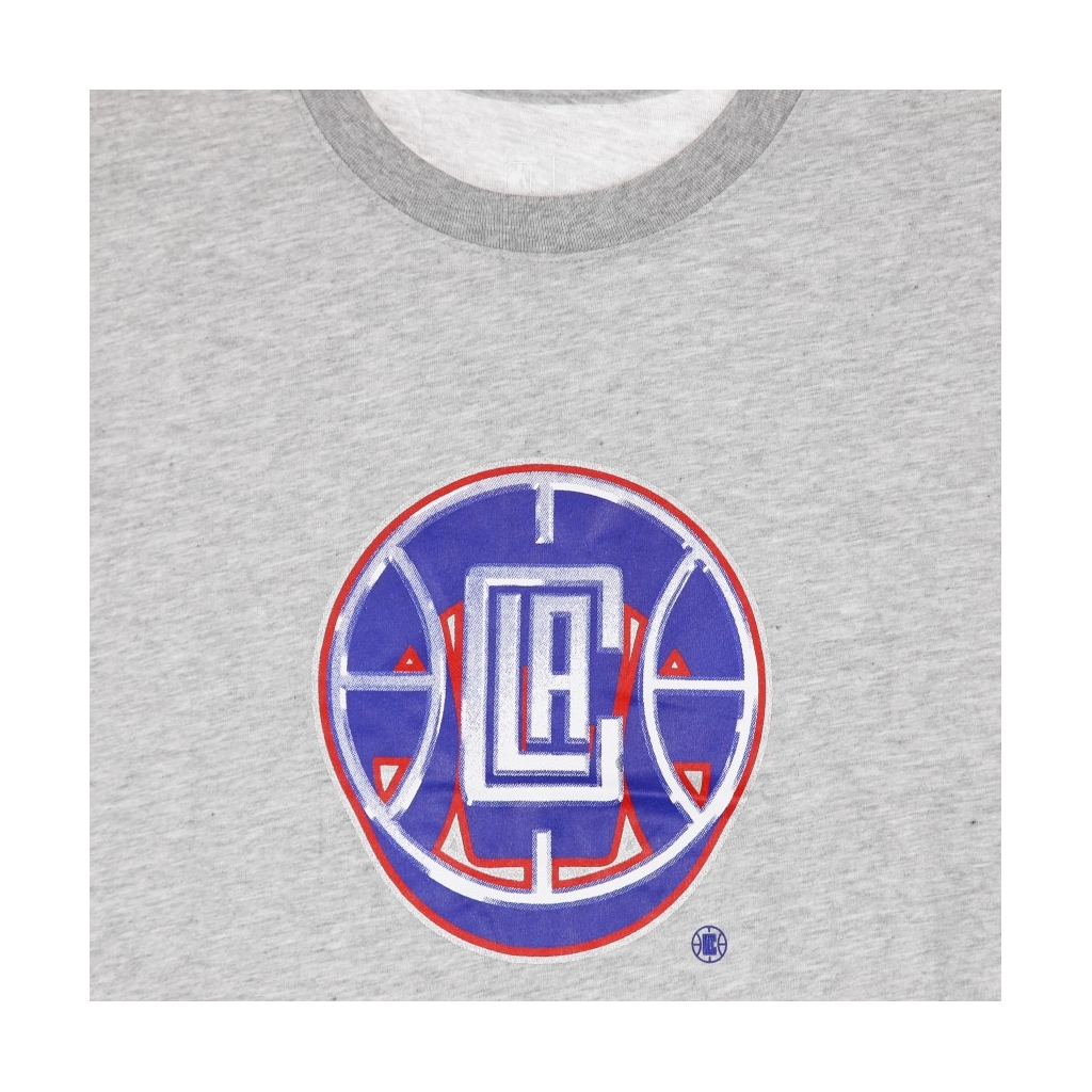 maglietta uomo nba dry tee essential chrome logo loscli DK GREY HEATHER