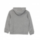 felpa cappuccio zip bambino hoodie club CARBON HEATHER/SMOKE GREY/WHITE