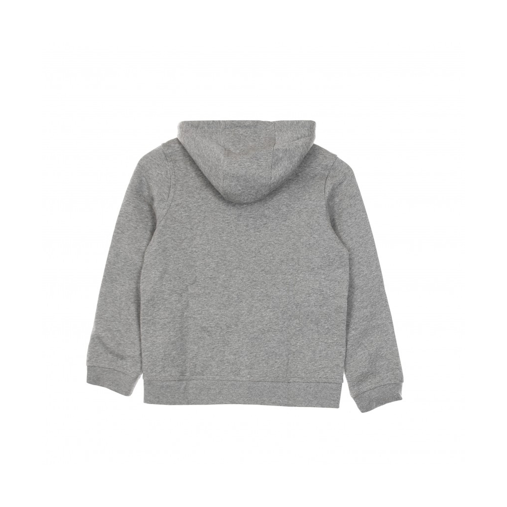 felpa cappuccio zip bambino hoodie club CARBON HEATHER/SMOKE GREY/WHITE