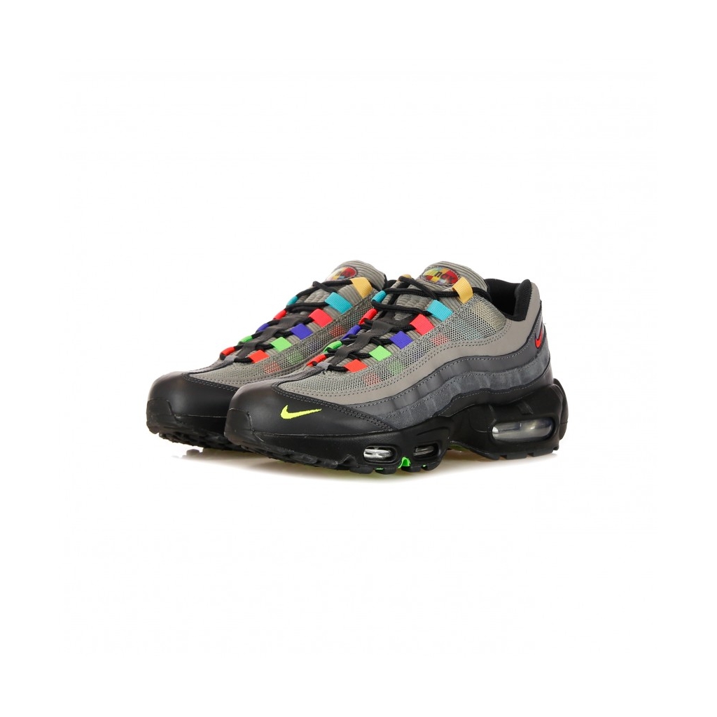 scarpa bassa uomo air max 95 se LIGHT CHARCOAL/UNIVERSITY RED/BLACK