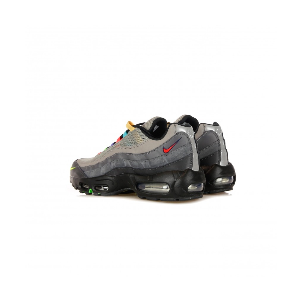 scarpa bassa uomo air max 95 se LIGHT CHARCOAL/UNIVERSITY RED/BLACK