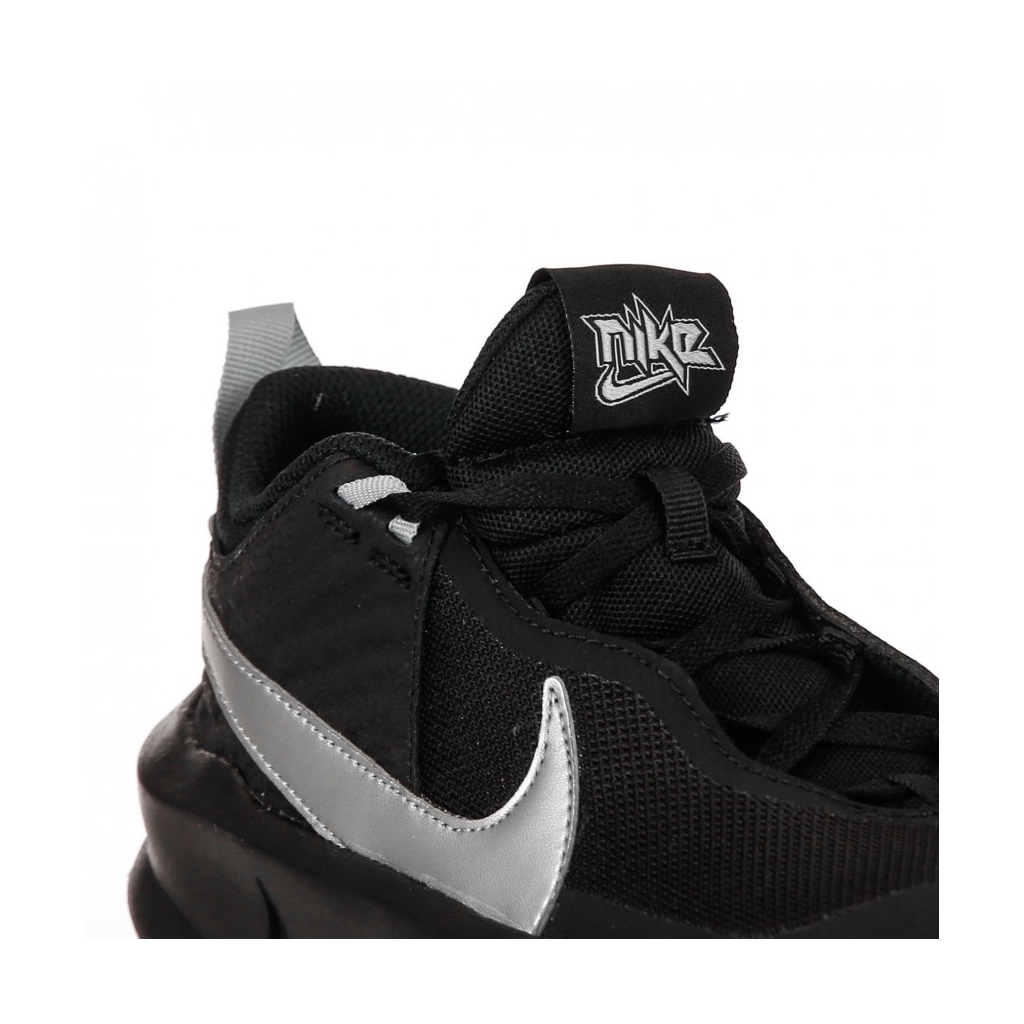 scarpa bassa ragazzo team hustle d 10 gs BLACK/METALLIC SILVER/VOLT/WHITE