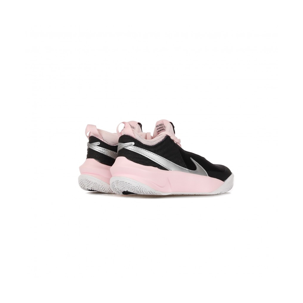scarpa bassa ragazzo team hustle d 10 gs BLACK/METALLIC SILVER/PINK FOAM/WHITE