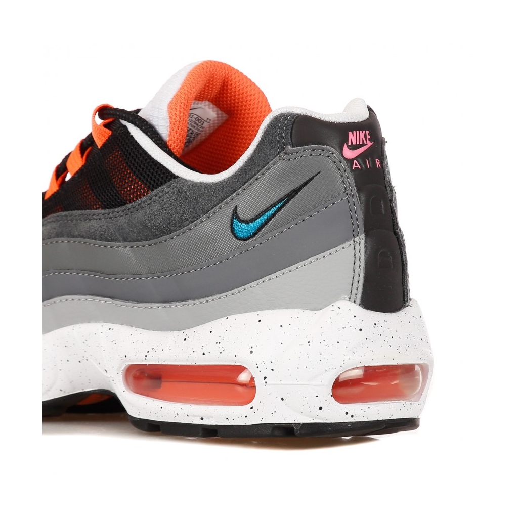 scarpa bassa uomo air max 95 BLACK/AQUAMARINE/TURF ORANGE/WHITE