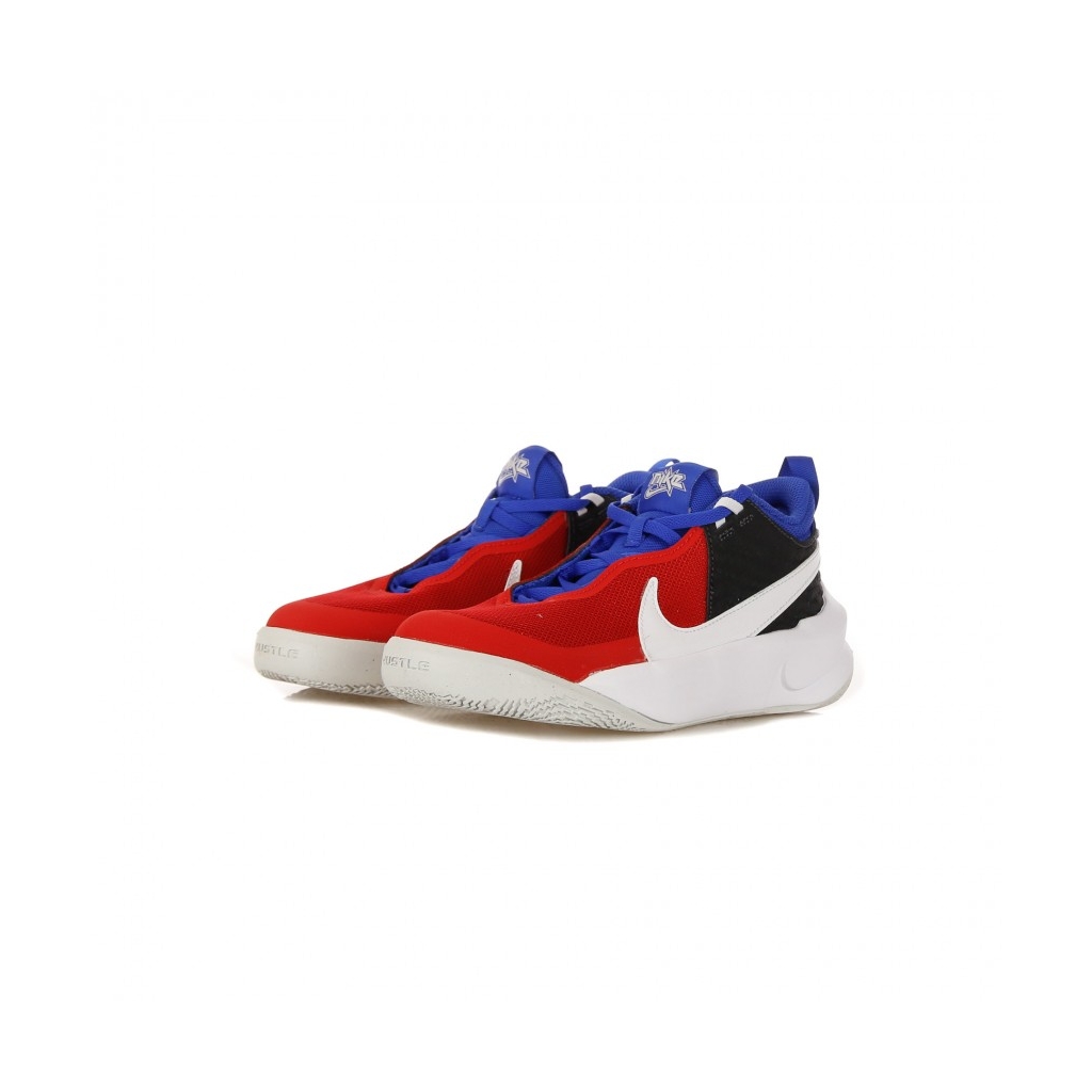 scarpa bassa ragazzo team hustle d 10 gs OFF NOIR/WHITE/UNIVERSITY RED/GAME ROYAL