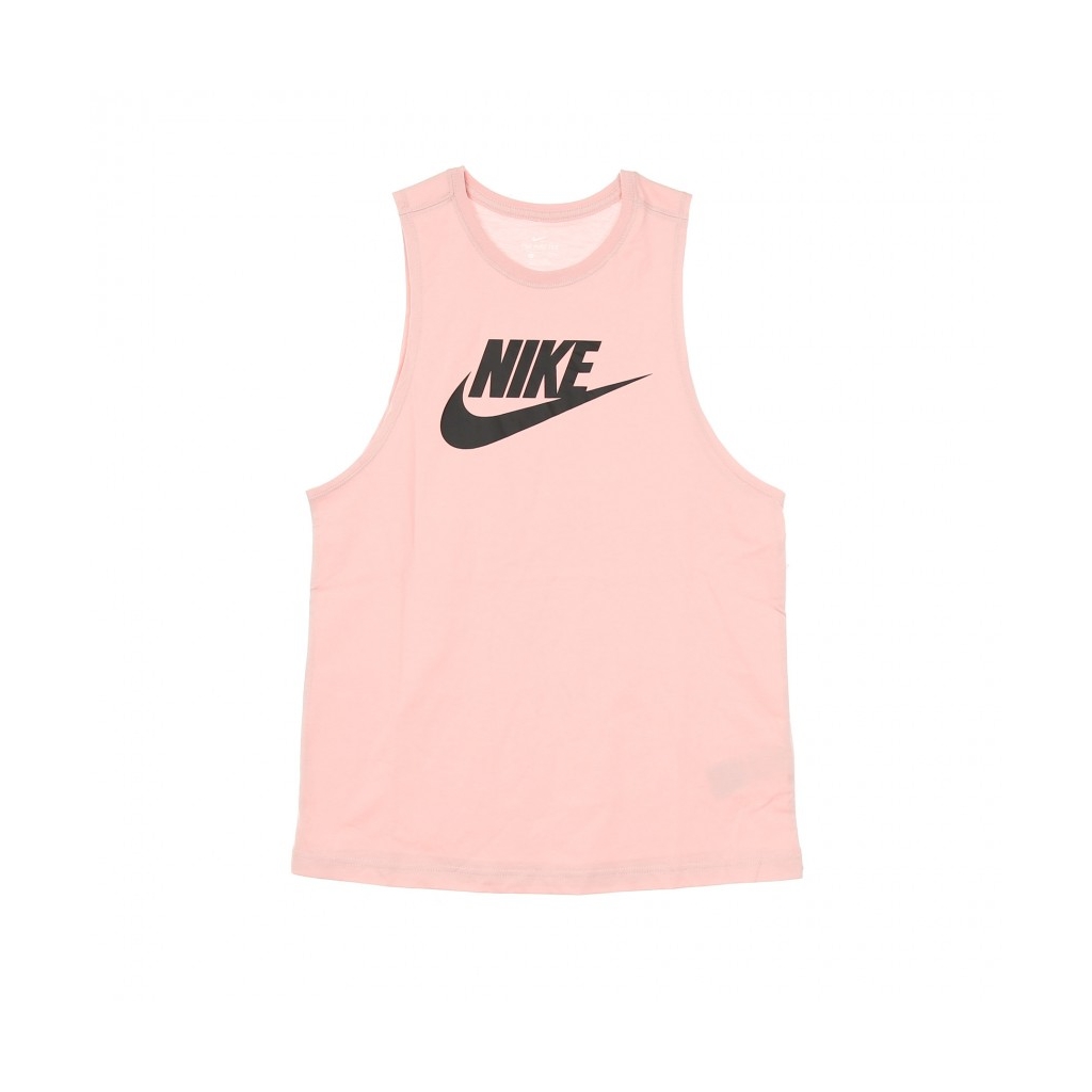 canotta donna w sportswear tank muscle futura new PINK GLAZE/BLACK