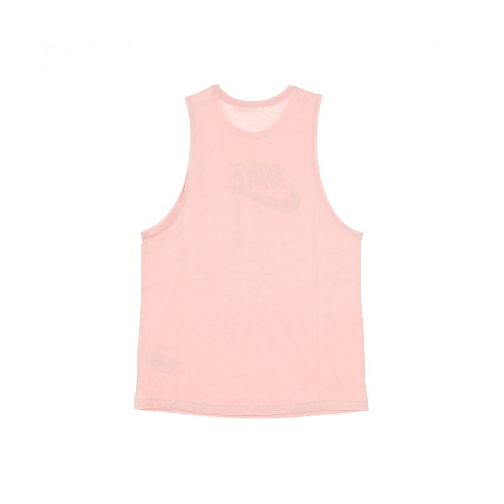 canotta donna w sportswear tank muscle futura new PINK GLAZE/BLACK