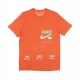 maglietta uomo m sportswear tee multibrand swoosh CAMPFIRE ORANGE