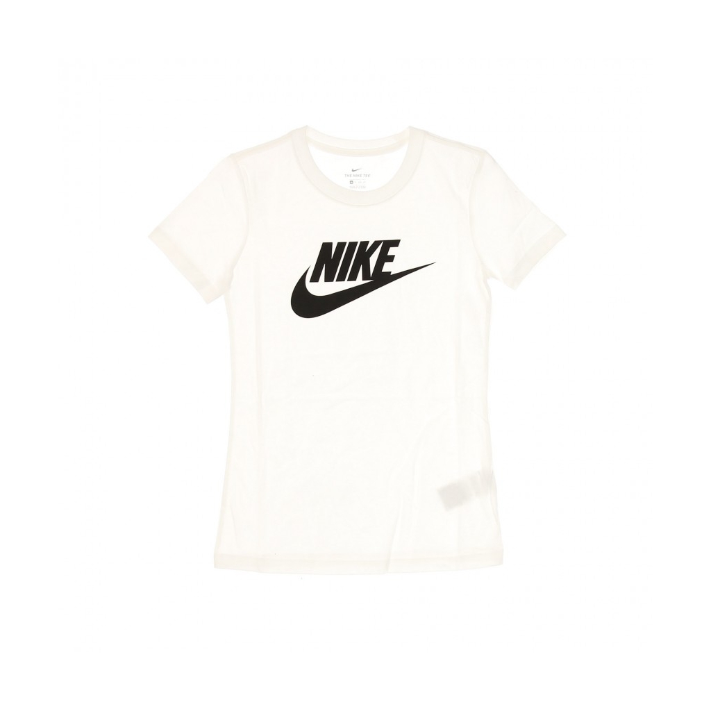 maglietta donna w sportswear tee essential icon future WHITE/BLACK