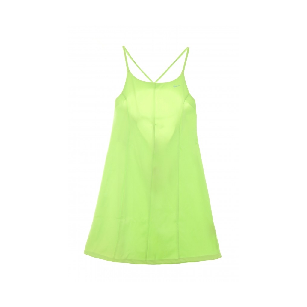 vestito donna w sportswear icon clash dress poly knit LIME GLOW/BARELY GREEN