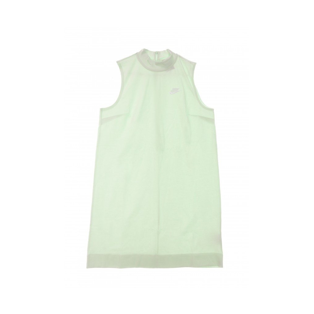 vestito donna w sportswear dress jersey BARELY GREEN/WHITE
