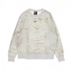 felpa girocollo donna w sportswear trend fleece crew all over print WHITE