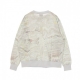 felpa girocollo donna w sportswear trend fleece crew all over print WHITE