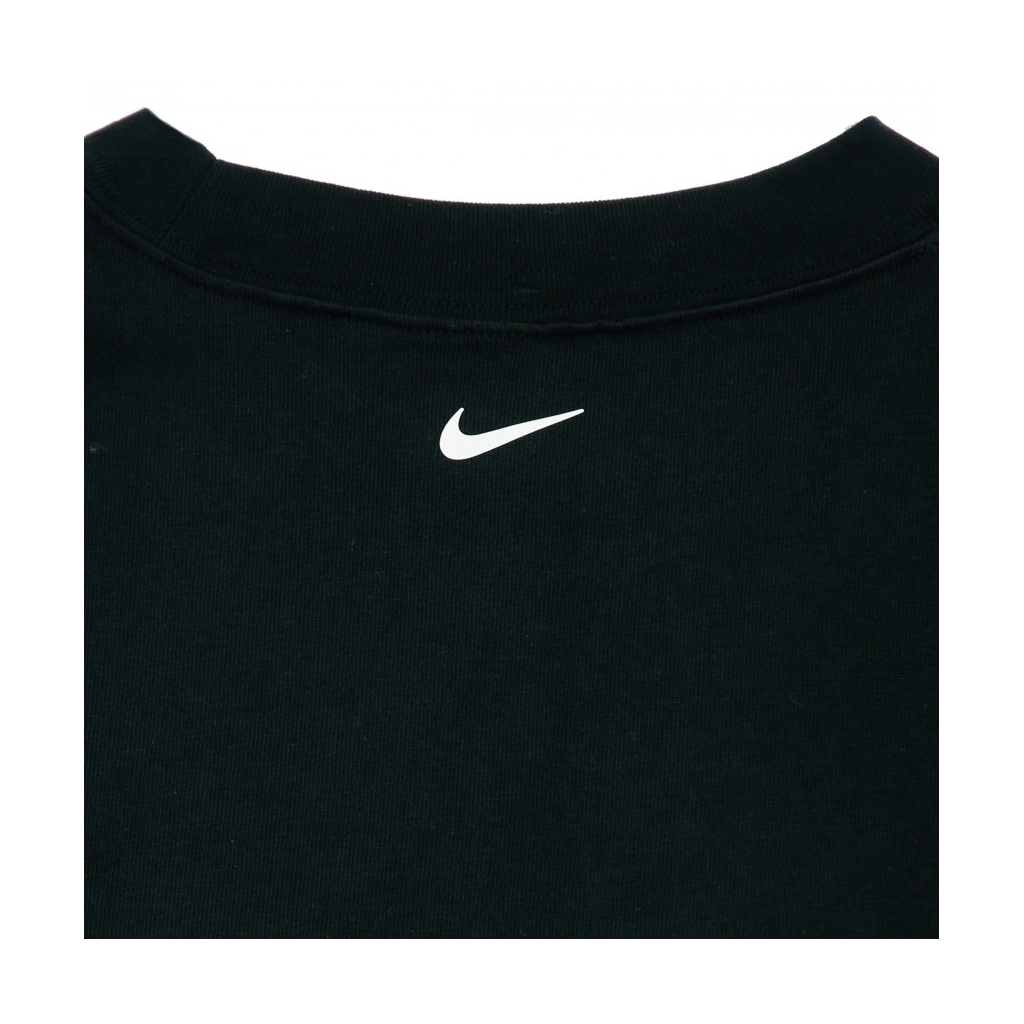 maglietta manica lunga corta donna w sportswear top l/s crop print BLACK