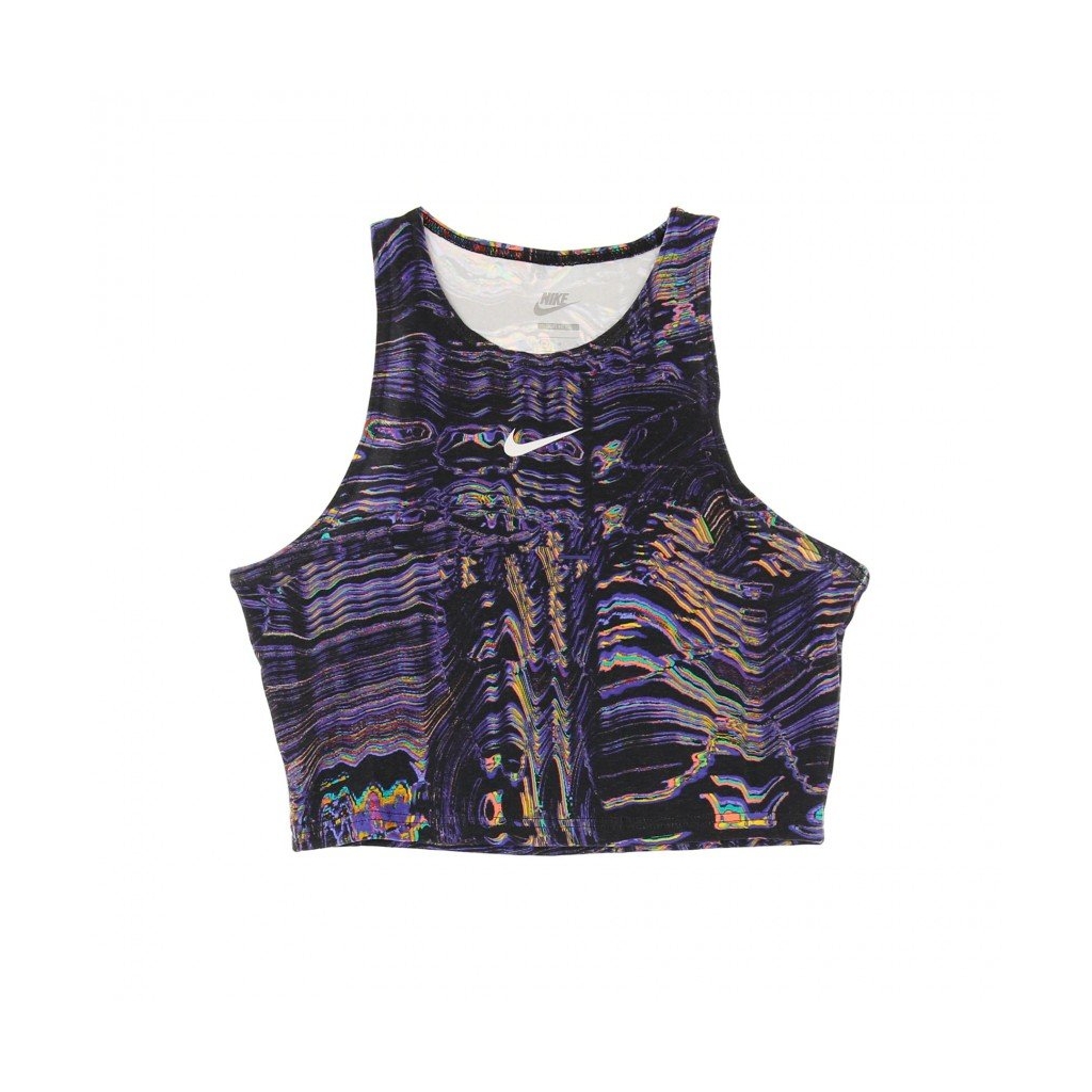 top donna w sportswear tank all over print BLACK