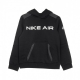 felpa cappuccio ragazzo air hoodie BLACK/DK SMOKE GREY/WHITE