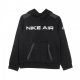 felpa cappuccio ragazzo air hoodie BLACK/DK SMOKE GREY/WHITE
