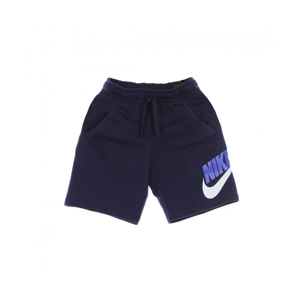 pantalone corto tuta ragazzo sportswear club +hybrid short french terry MIDNIGHT NAVY/MIDNIGHT NAVY