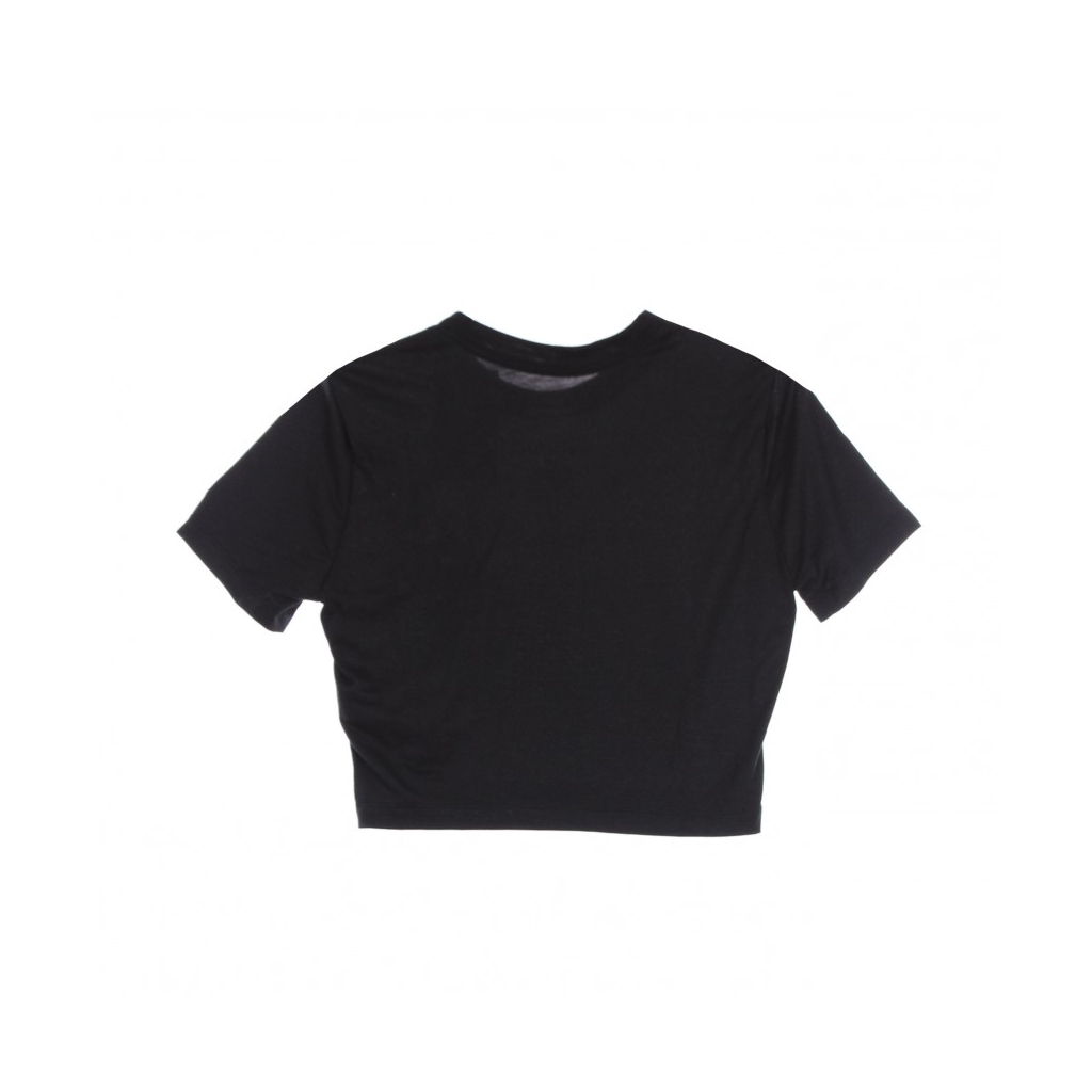 maglietta corta donna w sportswear essential tee slim crop BLACK/WHITE