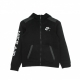 felpa cappuccio zip ragazzo b nsw nike air fz BLACK/DK SMOKE GREY/WHITE