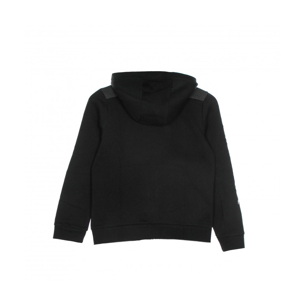 felpa cappuccio zip ragazzo b nsw nike air fz BLACK DK SMOKE GREY WHITE