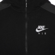felpa cappuccio zip ragazzo b nsw nike air fz BLACK/DK SMOKE GREY/WHITE