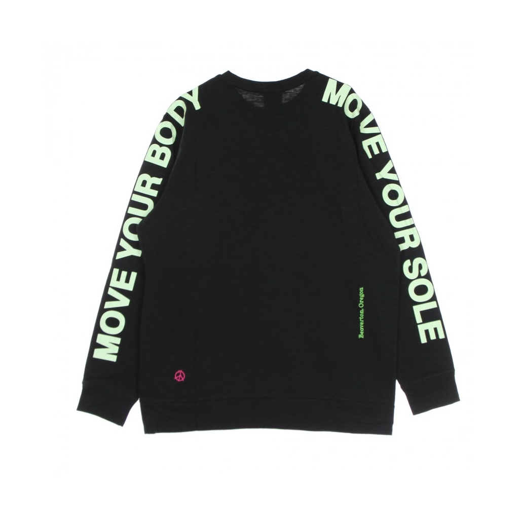 maglietta manica lunga uomo  sportswear l/s top world tour BLACK