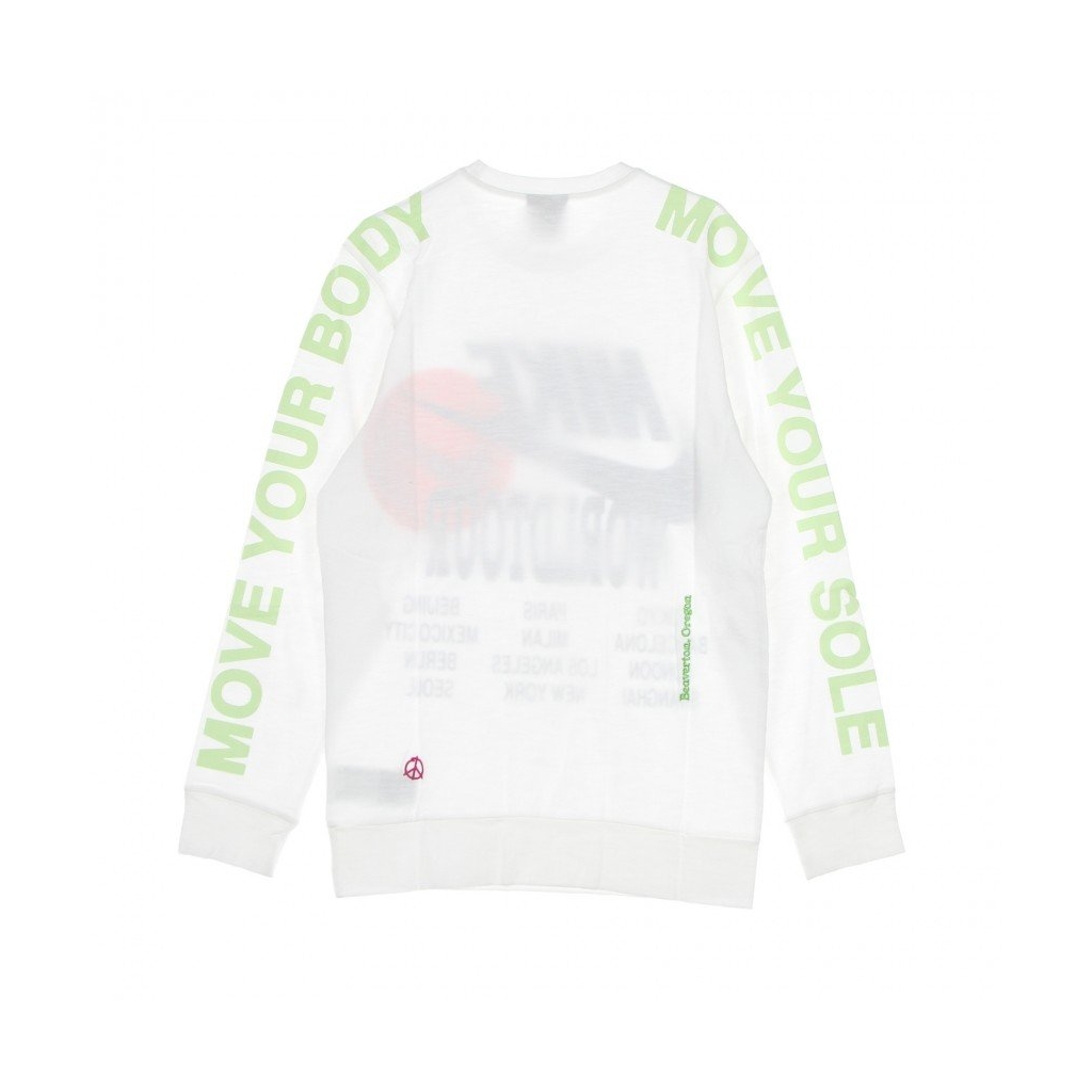 maglietta manica lunga uomo  sportswear l/s top world tour WHITE