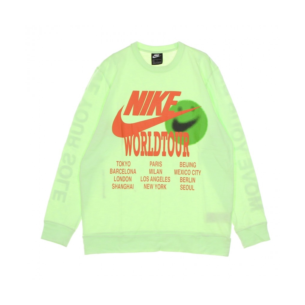 maglietta manica lunga uomo  sportswear l/s top world tour LT LIQUID LIME
