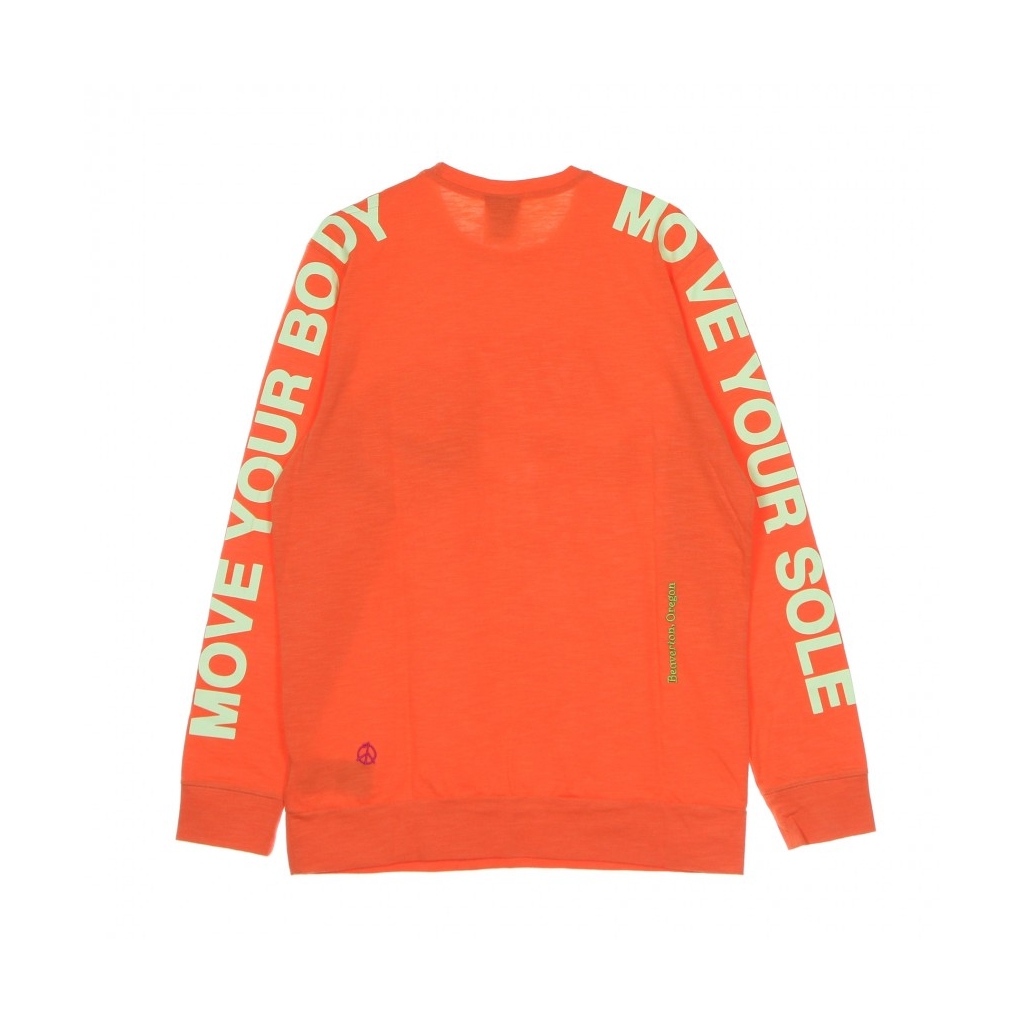 maglietta manica lunga uomo  sportswear l/s top world tour TURF ORANGE