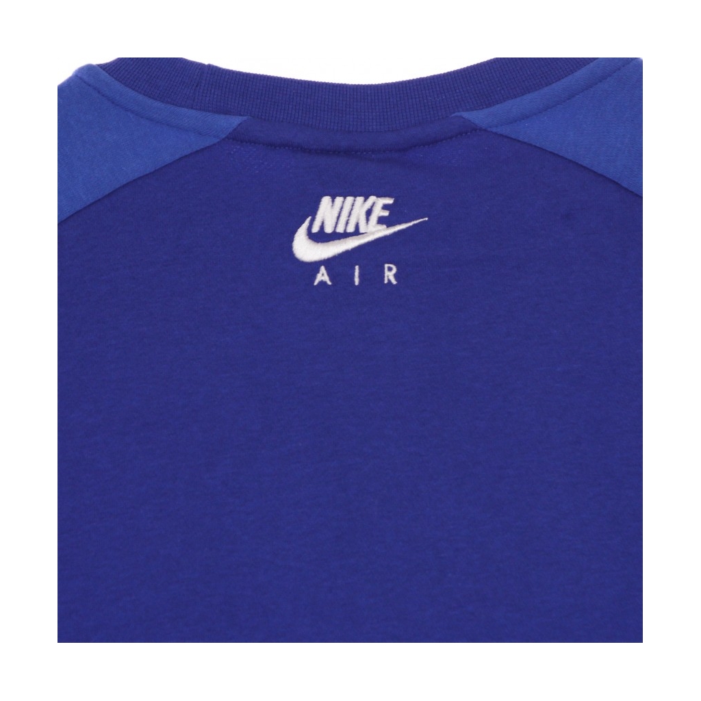 felpa girocollo ragazzo air crew GAME ROYAL/SIGNAL BLUE/WHITE