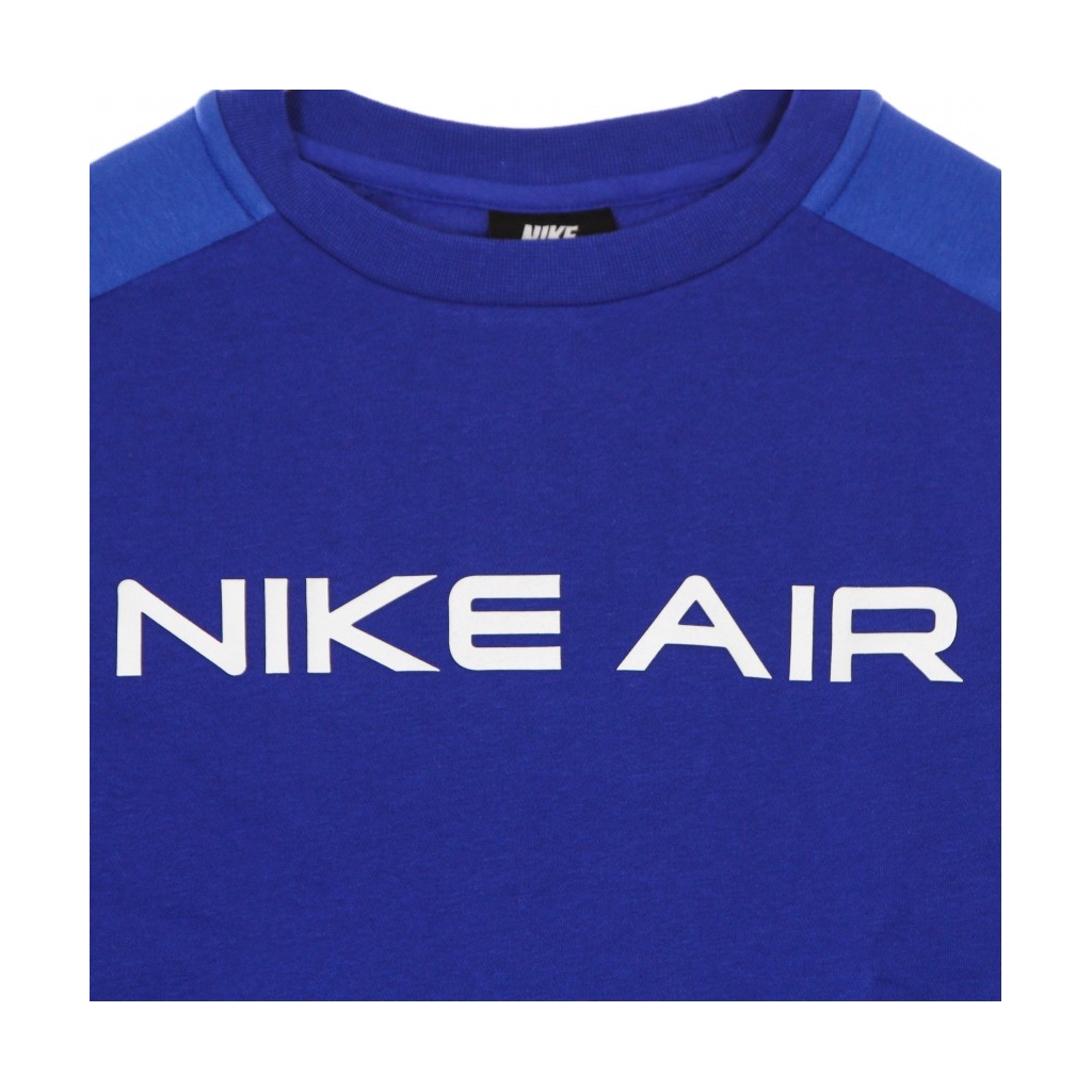 felpa girocollo ragazzo air crew GAME ROYAL/SIGNAL BLUE/WHITE