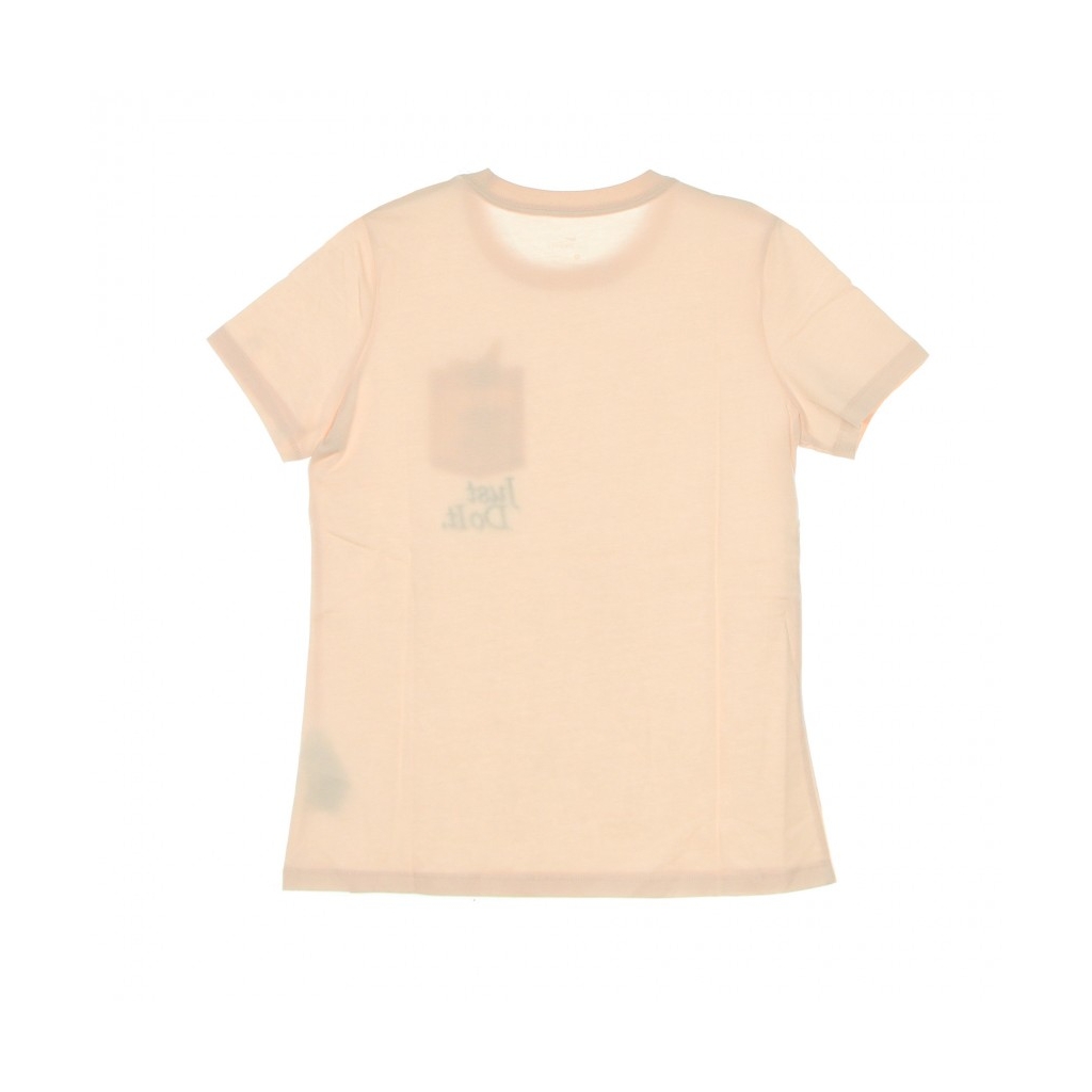 maglietta donna sportswear tee regular short sleeve poly knit nature ORANGE PEARL