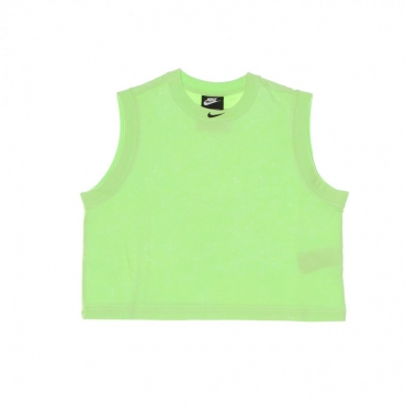 top donna sportswear wash tank top GHOST GREEN/BLACK