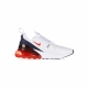 scarpa bassa uomo air max 270 WHITE/CHILE RED/MIDNIGHT NAVY