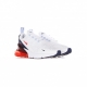 scarpa bassa uomo air max 270 WHITE/CHILE RED/MIDNIGHT NAVY