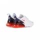 scarpa bassa uomo air max 270 WHITE/CHILE RED/MIDNIGHT NAVY