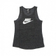 canotta ragazzo sportswear tank jersey BLACK HEATHER/WHITE