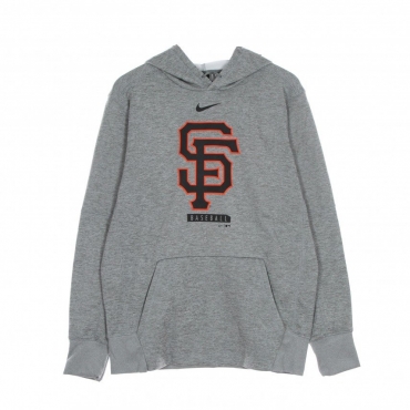 felpa cappuccio uomo mlb logo therma performance pullover hoodie safgia DARK GREY HEATHER