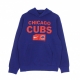 felpa cappuccio uomo mlb team lettering club pullover hoodie chicub RUSH BLUE