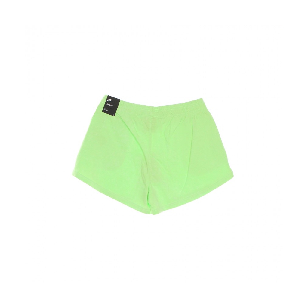 pantaloncino donna sportswear wash short high rise GHOST GREEN/BLACK