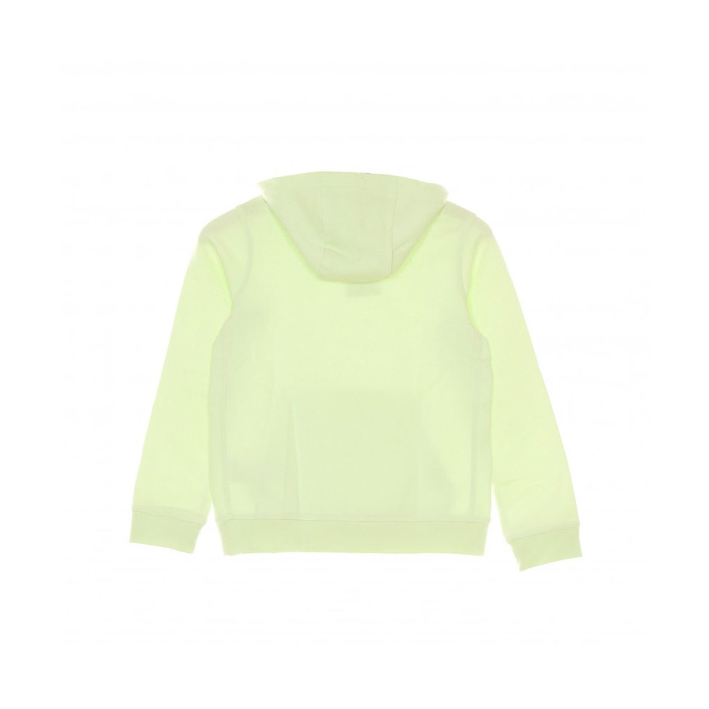 felpa cappuccio bambino b sportswear club pullover hoodie LIME ICE/WHITE